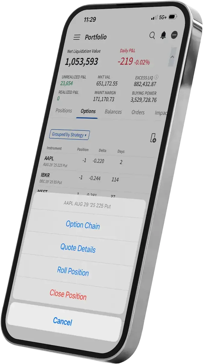 Manage Your Options On-the-Go